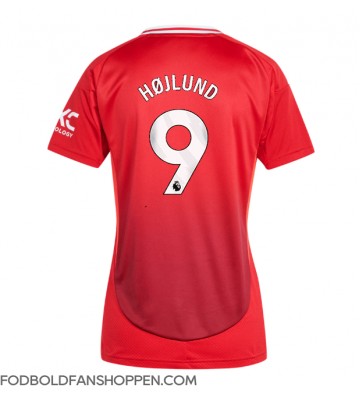 Manchester United Rasmus Hojlund #9 Hjemmebanetrøje Dame 2024-25 Kortærmet